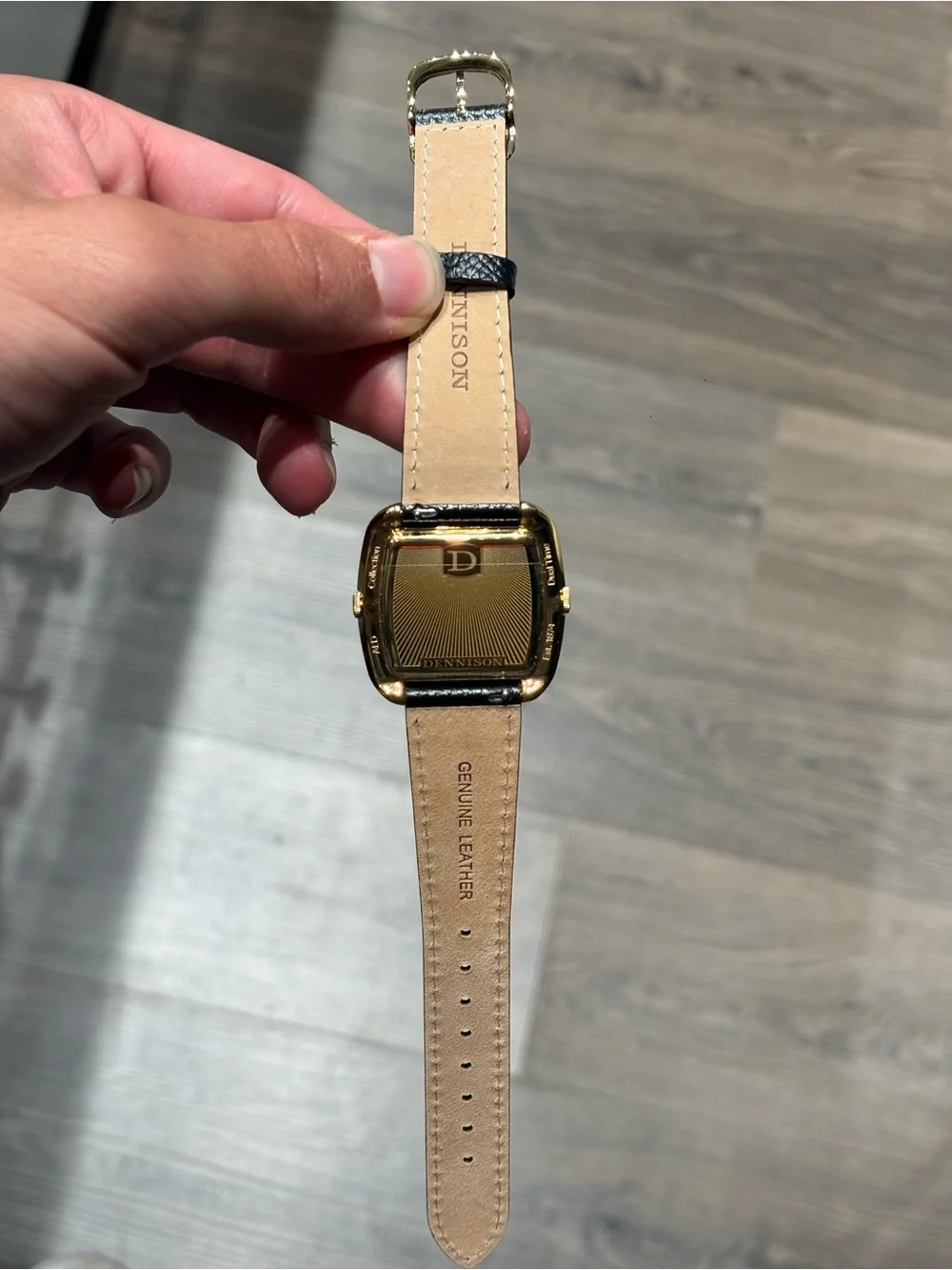 Dennison ALD Dual Time Tiger Eye & Black Marble Gold - Swiss Quartz